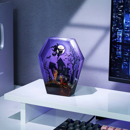 Halloween decorative lights made of epoxy resin.